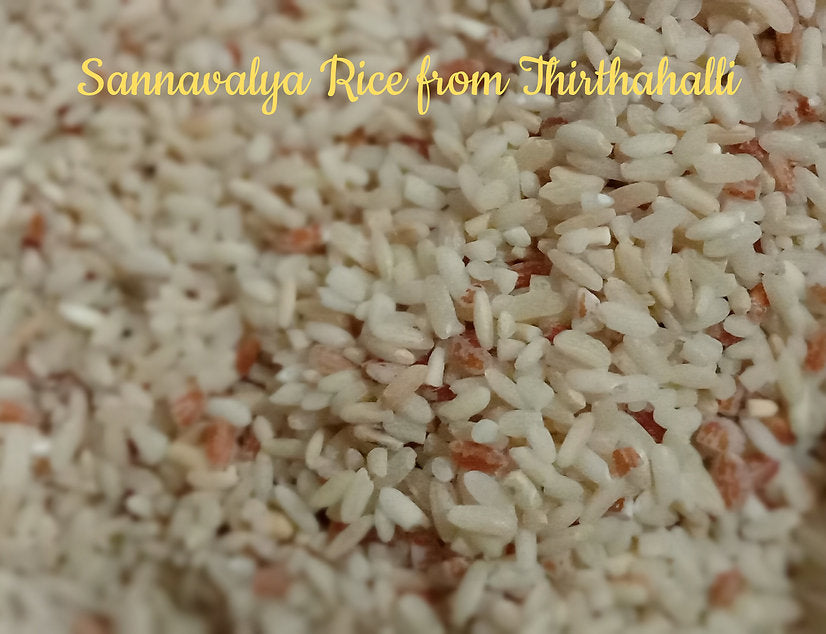 Unpolished Sannavaalya Red rice (Thirthahalli)