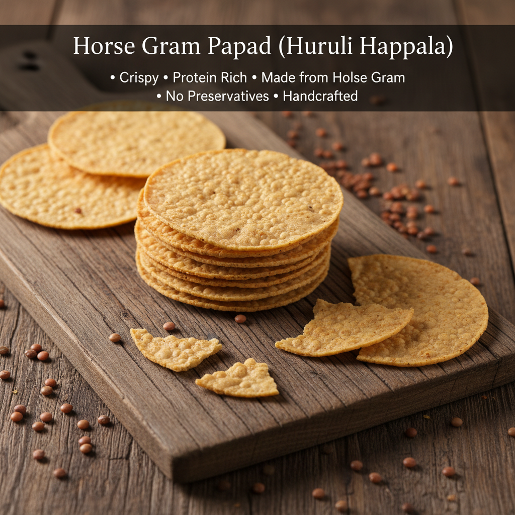 Horse Gram Papad (Huruli Happala)