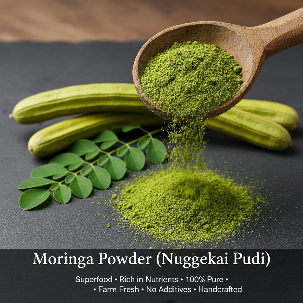 Moringa Powder (Nuggekai Pudi)