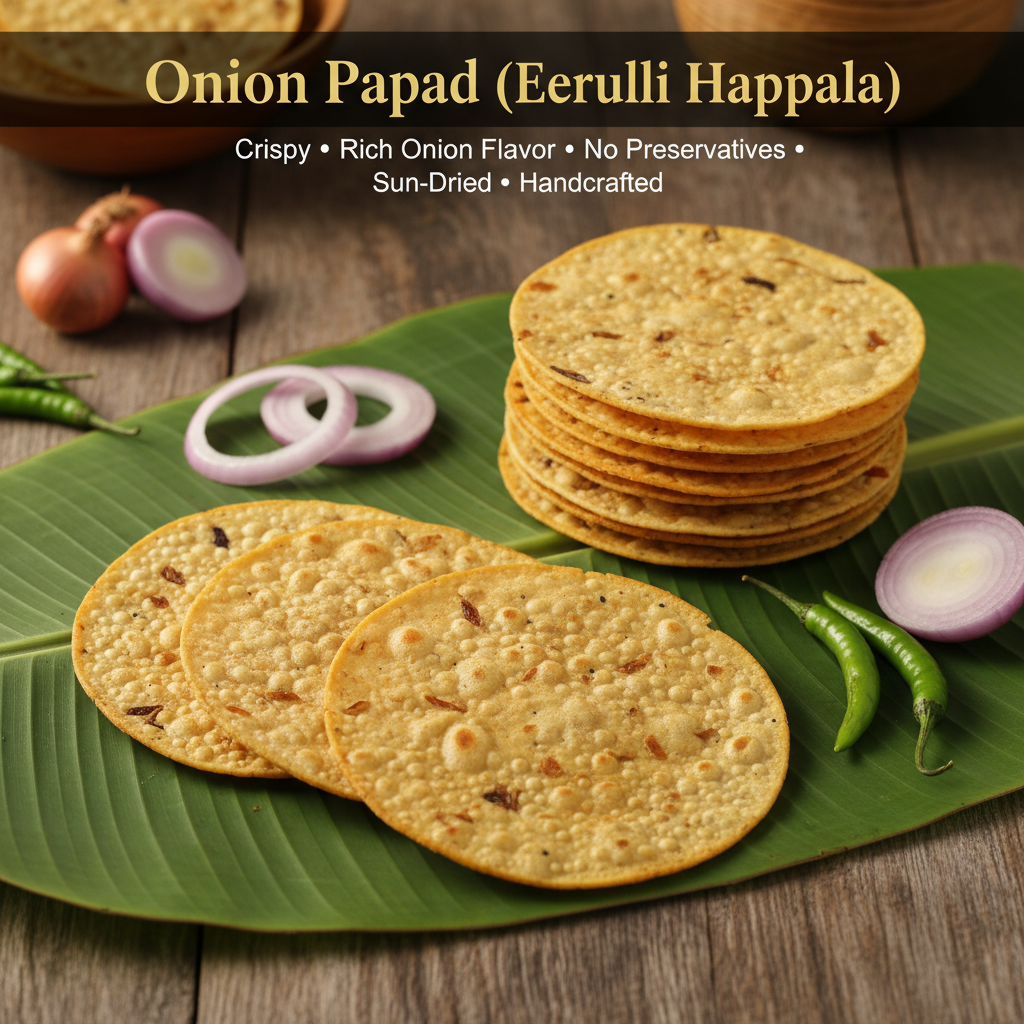 Onion Papad (Eerulli Happala)