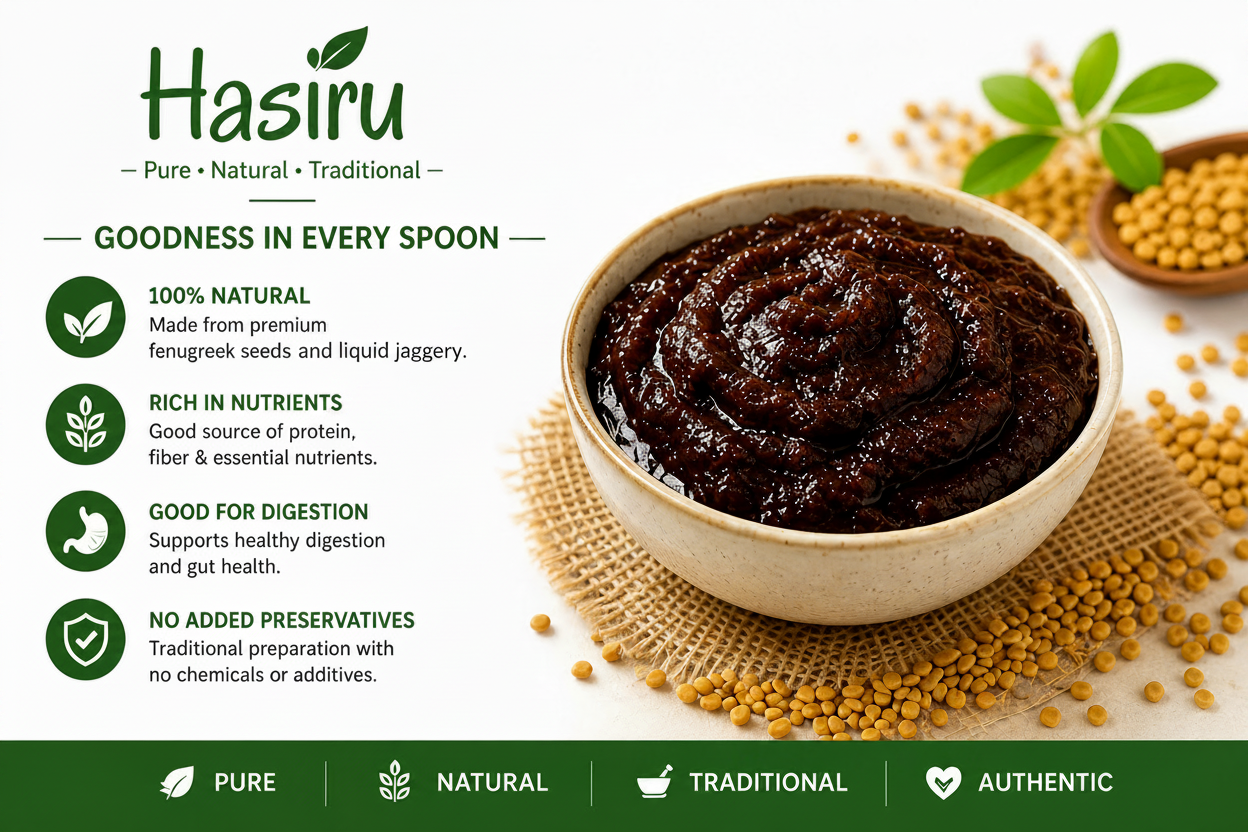 Fenugreek seeds paste ( menthya Lehya )