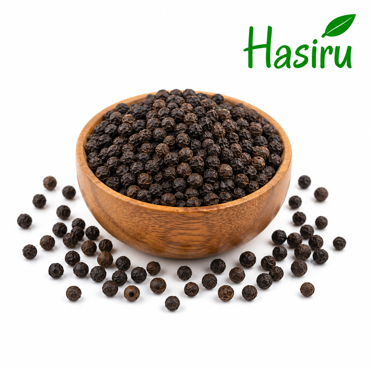 Whole black pepper from our farm.