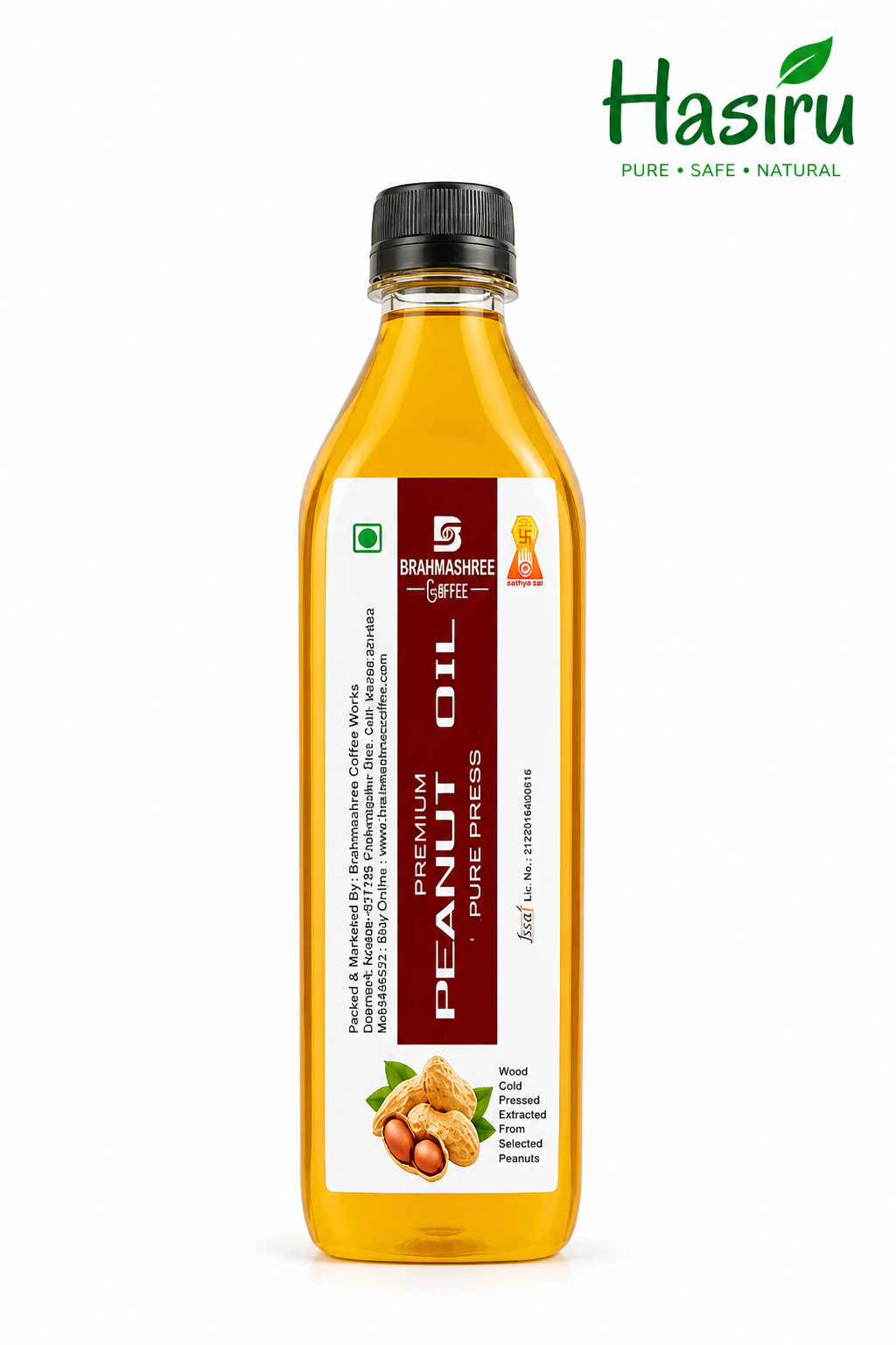 Groundnut Oil (100% Natural, Cold Pressed)