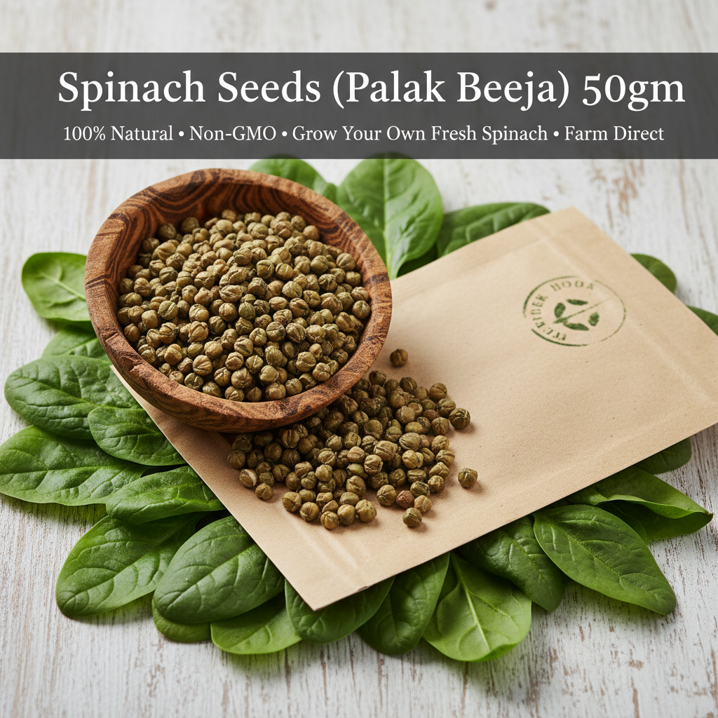 Spinatch Seeds (Palak Beeja) 50gm