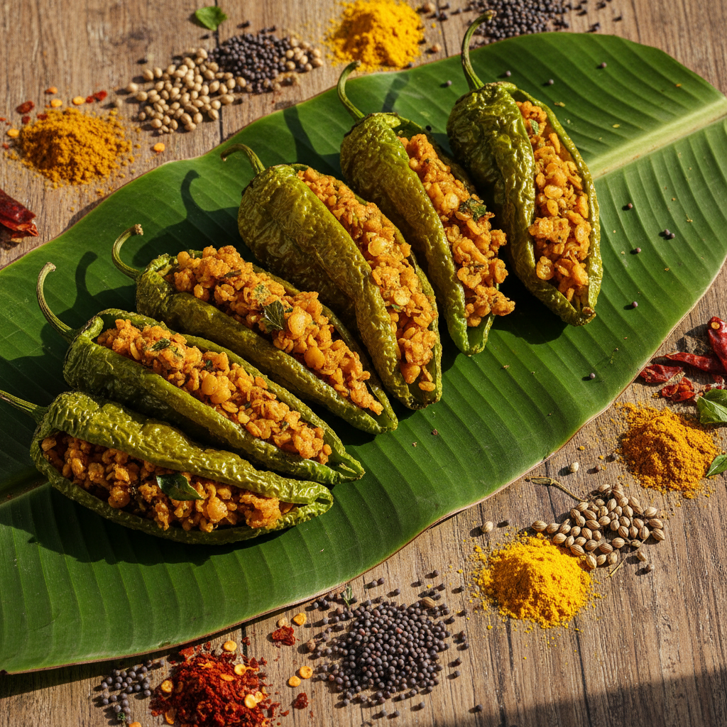Stuffed Chilli – Traditional Sun-Dried Spiced Chillies